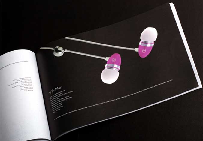 Vtsonic耳機(jī)畫冊設(shè)計，宣傳冊設(shè)計